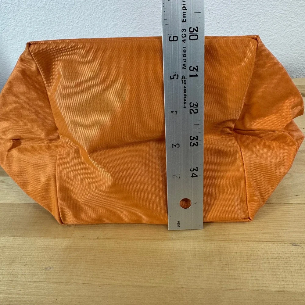 Joe Boxer Orange Nylon Tote Bag Smiley Face Winking Snap NWT Y2K Shoulder Bag